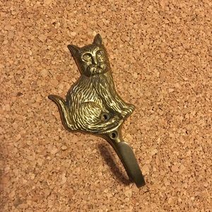 Brass Wall Hanger Cat Theme by Penco Taiwan R.O.C.